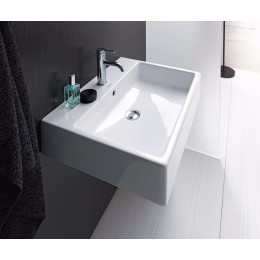 Duravit Vero Air Раковина 60cm, с переливом, без отверстия под смеситель, Цвет белый 2350600079