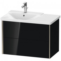 Duravit XVIU XV41070B140 Тумба подвесная 81 см Черный глянцевый