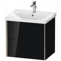 Duravit XVIU XV41150B140 Тумба подвесная 61 см Черный глянцевый