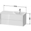 Duravit XVIU XV41390B122 Тумба подвесная 121 см Белый глянцевый