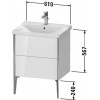 Duravit XVIU XV44900B171 Тумба напольная 60 см Средиземноморский дуб