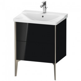 Duravit XVIU XV44900B140 Тумба напольная 60 см Черный глянцевый