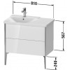 Duravit XVIU XV44940B171 Тумба напольная 80 см Средиземноморский дуб