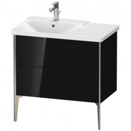 Duravit XVIU XV44940B140 Тумба напольная 80 см Черный глянцевый