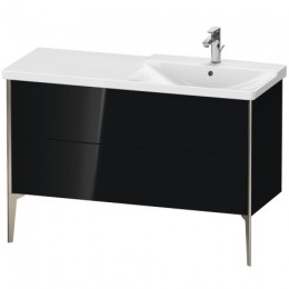 Duravit XVIU XV44990B140 Тумба напольная 120 см Черный глянцевый
