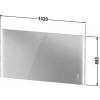Duravit XVIU XV70460B1B1 Зеркало с подсветкой 142 см Шампань матовый