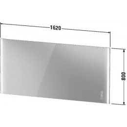 Duravit XVIU XV70470B2B2 Зеркало с подсветкой 162 см Черный матовый