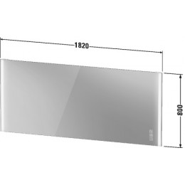 Duravit XVIU XV70480B2B2 Зеркало с подсветкой 182 см Черный матовый