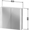 Duravit XVIU XV71320B2B2 Зеркальный шкафчик 82 см Черный матовый