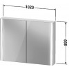 Duravit XVIU XV71330B1B1 Зеркальный шкафчик 102 см Шампань матовый
