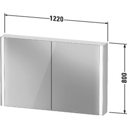 Duravit XVIU XV71340B2B2 Зеркальный шкафчик 122 см Черный матовый