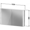 Duravit XVIU XV71440B1B1 Зеркальный шкафчик 122 см Шампань матовый
