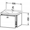 Duravit Brioso BR402001021 Тумбочка подвесная 62 см Европейский дуб