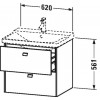 Duravit Brioso BR412001052 Тумбочка подвесная 62 см Европейский дуб