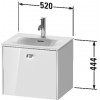 Duravit Brioso BR420902222 Тумбочка подвесная 52 см Белый глянцевый
