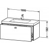 Duravit Brioso BR4602N1021 Умывальник мебельный с подвесной тумбочкой c-bonded в комплекте 100 см Орех темный