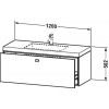 Duravit Brioso BR4603O1052 Умывальник мебельный с подвесной тумбочкой c-bonded в комплекте 120 см Европейский дуб