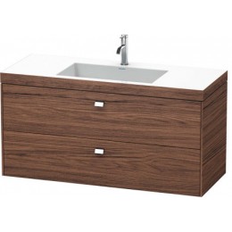 Duravit Brioso BR4608O1021 Умывальник мебельный с подвесной тумбочкой c-bonded в комплекте 120 см Орех темный