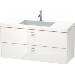 Duravit Brioso BR4608O1022 Умывальник мебельный с подвесной тумбочкой c-bonded в комплекте 120 см Белый глянцевый