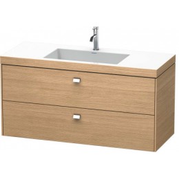 Duravit Brioso BR4608O1052 Умывальник мебельный с подвесной тумбочкой c-bonded в комплекте 120 см Европейский дуб