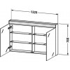 Duravit Brioso BR710405252 Зеркальный шкафчик 122 см Европейский дуб