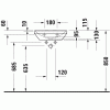 Duravit D-Neo  0738450041 Раковина 45 см белый