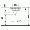 Duravit DuraStyle 2337550000 Раковина для мебели компакт 55 см белый