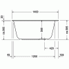 Duravit DuraStyle 700233000000000 Ванна 140 см белый