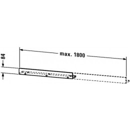 Duravit Durastyle DS791100707 Полка Бетонно-серый матовый