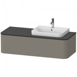 Duravit Happy D.2 Plus HP4942R9292 Тумба подвесная 130 см каменно-серый шелковисто-матовый лак