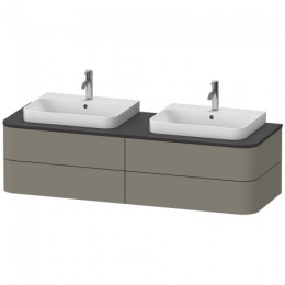 Duravit Happy D.2 Plus HP4974B9292 Тумба подвесная 160 см каменно-серый шелковисто-матовый лак