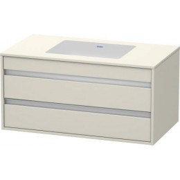 Duravit Ketho KT685509191 Тумбочка подвесная 100 см Серо-коричневый декор Duravit Ketho KT685509191 Тумбочка подвесная 100 см Серо-коричневый декор