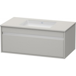 Duravit Ketho KT689500707 Тумбочка подвесная 100 см Бетонно-серый матовый