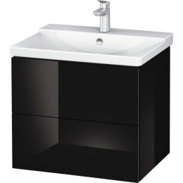 Duravit L-Cube LC624404040 Тумба подвесная 62 см Черный глянцевый