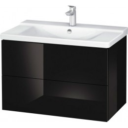 Duravit L-Cube LC624704040 Тумба подвесная 82 см Черный глянцевый