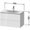 Duravit L-Cube LC630707171 Тумба подвесная 82 см Средиземноморский дуб