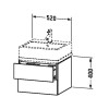 Duravit L-Cube LC682007171 Тумбочка для консоли 52 см Средиземноморский дуб