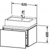 Duravit L-Cube LC682707171 Тумбочка для консоли 62 см Средиземноморский дуб