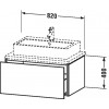 Duravit L-Cube LC682800707 Тумбочка для консоли 82 см Бетонно-серый матовый