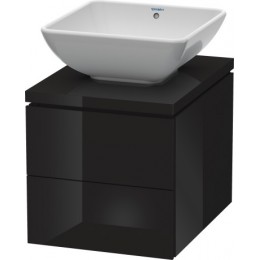 Duravit L-Cube LC683504040 Тумбочка для консоли 42 см Черный глянцевый