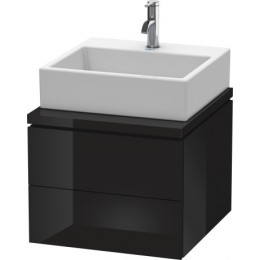Duravit L-Cube LC683604040 Тумбочка для консоли 52 см Черный глянцевый