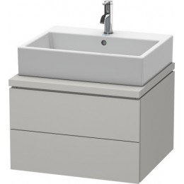 Duravit L-Cube LC683700707 Тумбочка для консоли 62 см Бетонно-серый матовый