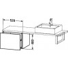 Duravit L-Cube LC685004040  Шкафчик для консоли 52 см Черный глянцевый
