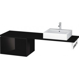 Duravit L-Cube LC685104040 Шкафчик для консоли 62 см Черный глянцевый
