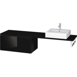Duravit L-Cube LC685204040 Шкафчик для консоли 82 см Черный глянцевый
