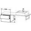 Duravit L-Cube LC686007171 Шкафчик для консоли 52 см Средиземноморский дуб