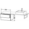 Duravit L-Cube LC686102222 Шкафчик для консоли 62 см Белый глянцевый