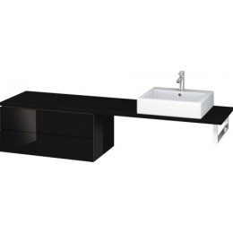 Duravit L-Cube LC686204040 Шкафчик для консоли 82 см Черный глянцевый