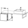 Duravit L-Cube LC686500707 Шкафчик для консоли 42 см Бетонно-серый матовый