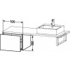 Duravit L-Cube LC686600707 Шкафчик для консоли 52 см Бетонно-серый матовый